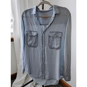 Rails Blue Stripe Button Down